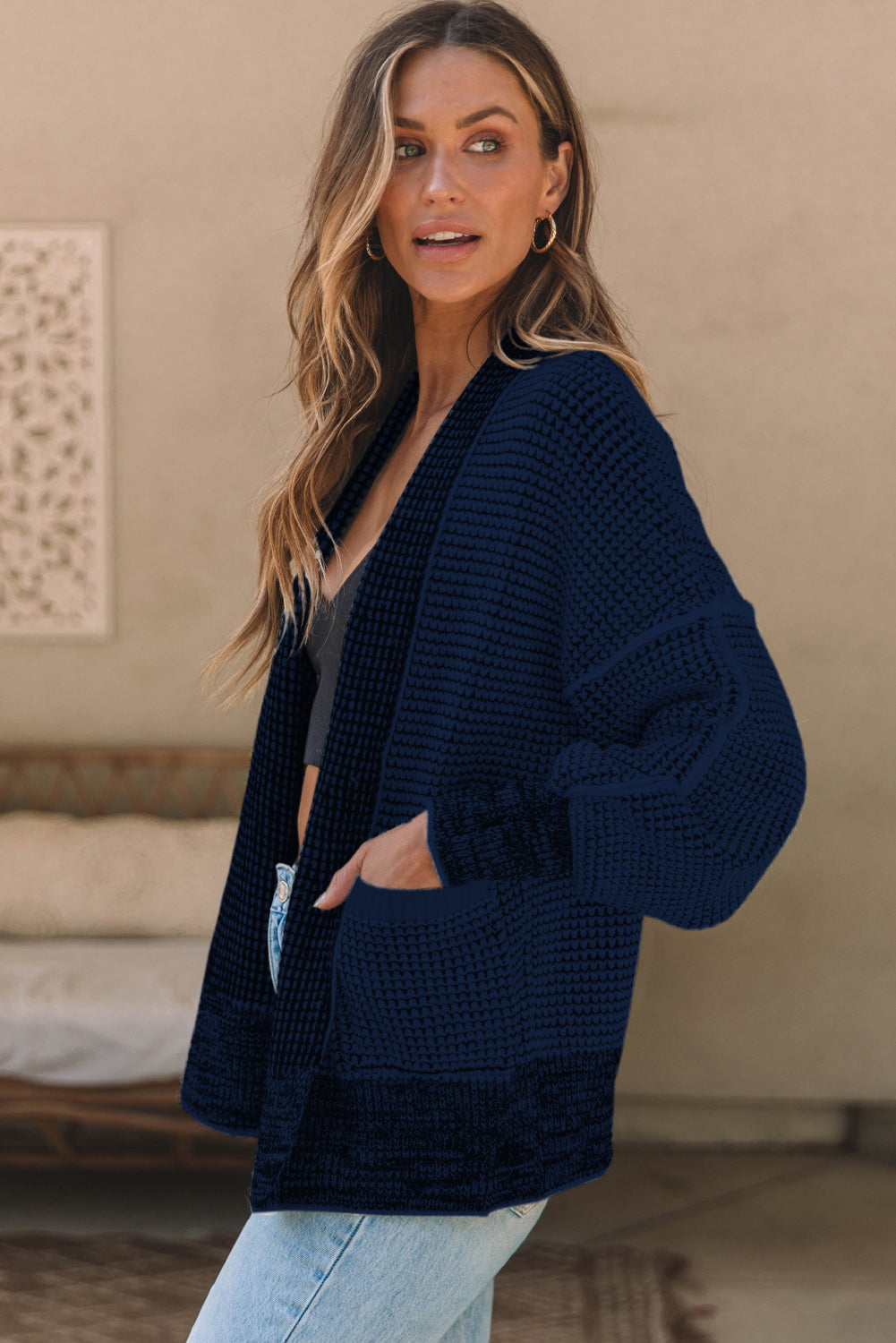 Heathered Open Front Cardigan - 6 Color Options