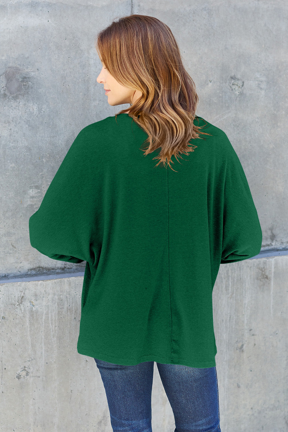 Seam Detail Relaxed Long Sleeve Top - 8 Color Options