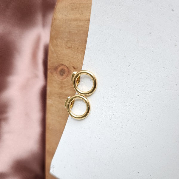 Luxe Gold Oriana Studs - Small