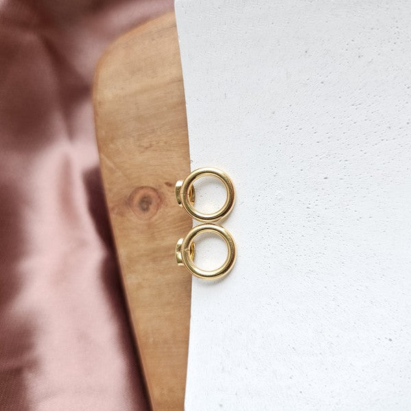 Luxe Gold Oriana Studs - Small