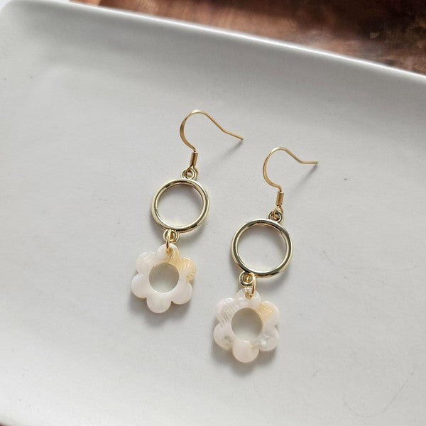 Poppy Earrings - Cream