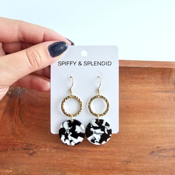 Rylee Earrings - Black & White