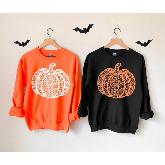 Paisley Pumpkin Sweatshirt - 2 Color Options