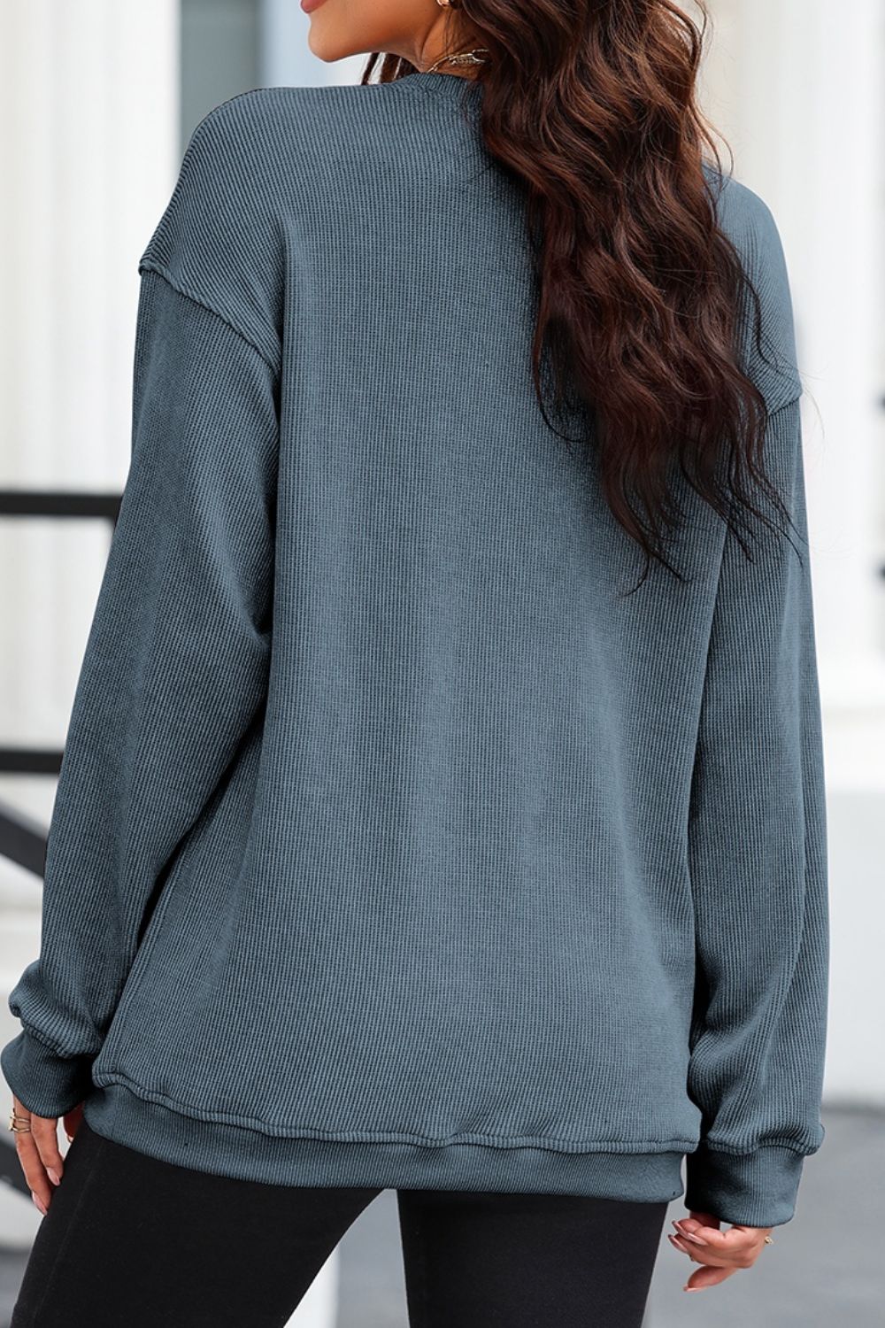 Glitter Ghost Corded Sweatshirt - 3 Color Options