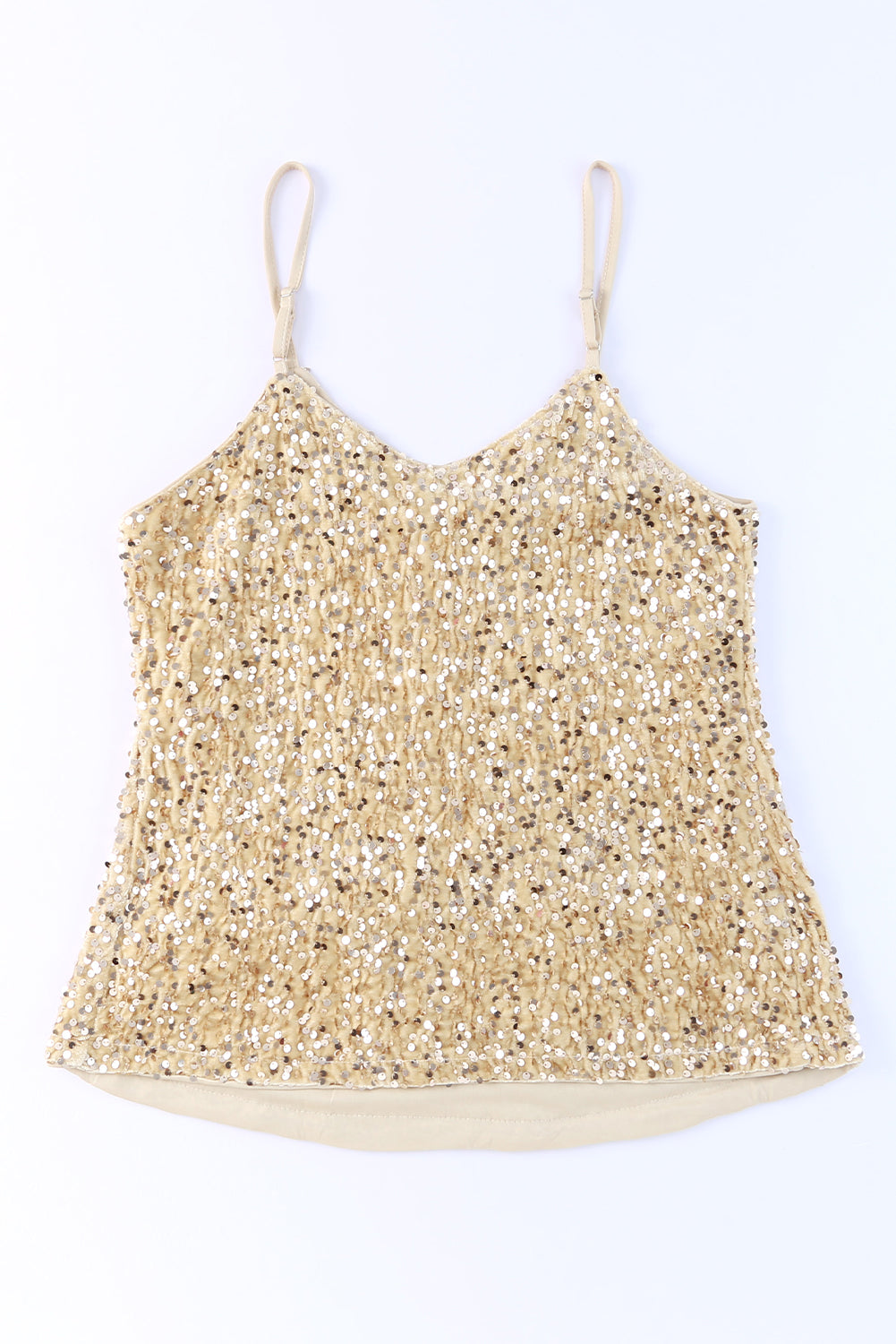 Sequin V-Neck Cami - 2 Color Options