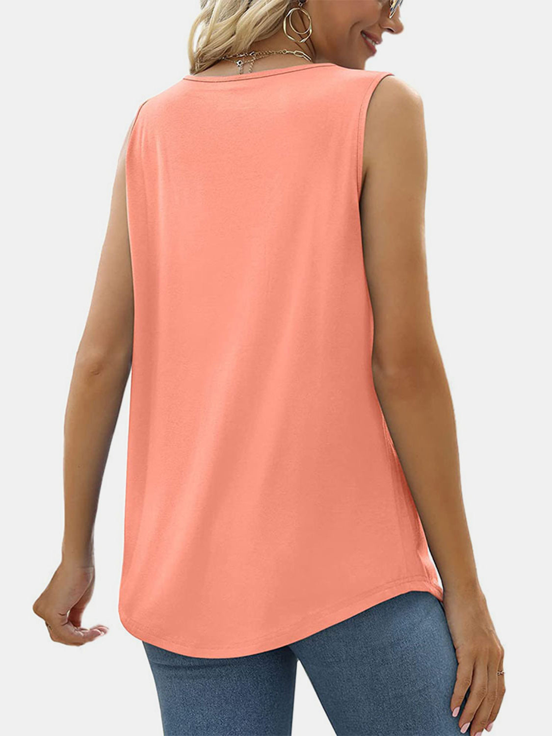 Pintuck Detail Wide Strap Tank - 6 Color Options