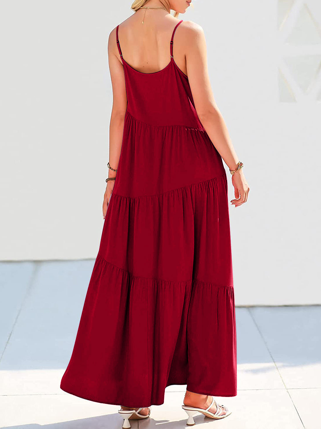 Tiered Spaghetti Strap Dress - 7 Color Options