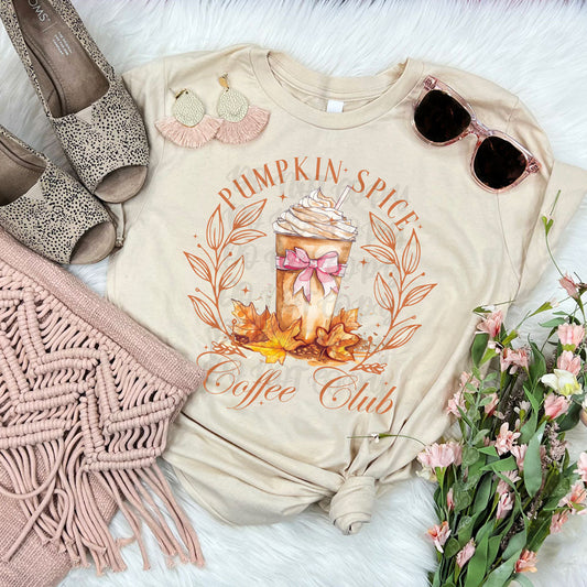 Pumpkin Spice Coffee Club Graphic Tee