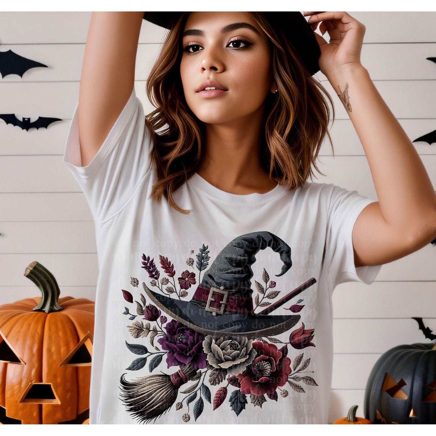 Halloween Witch Hat Graphic Tee