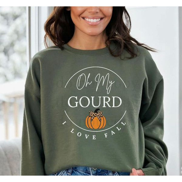 Oh My Gourd Sweatshirt in Green