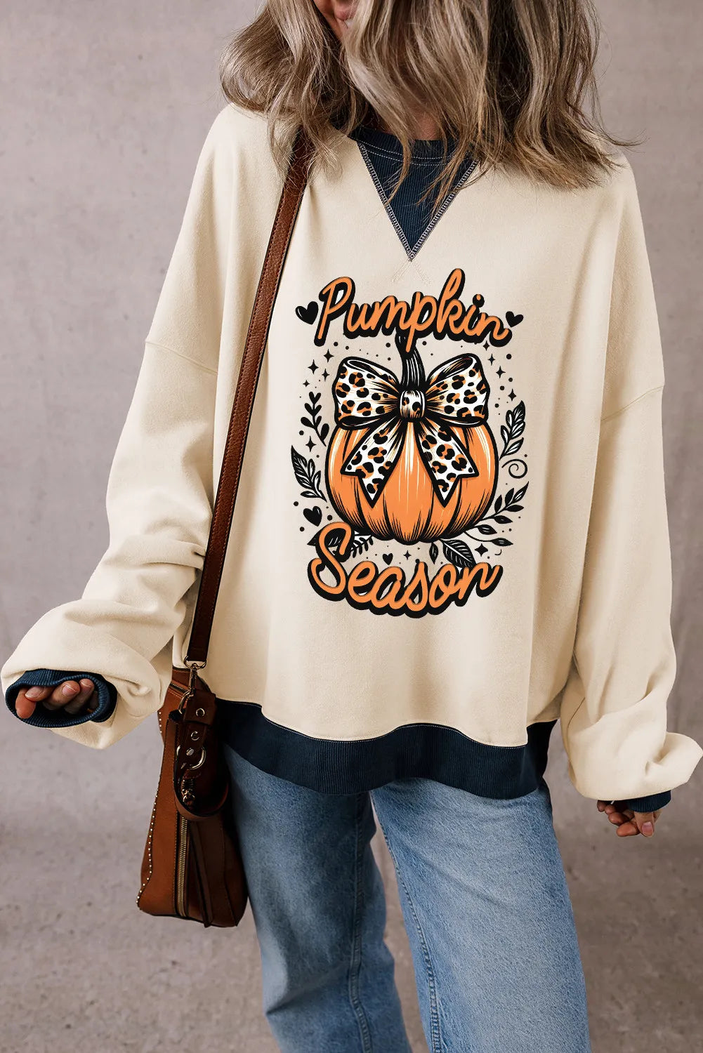 Pumpkin Season Straight Hem Sweatshirt