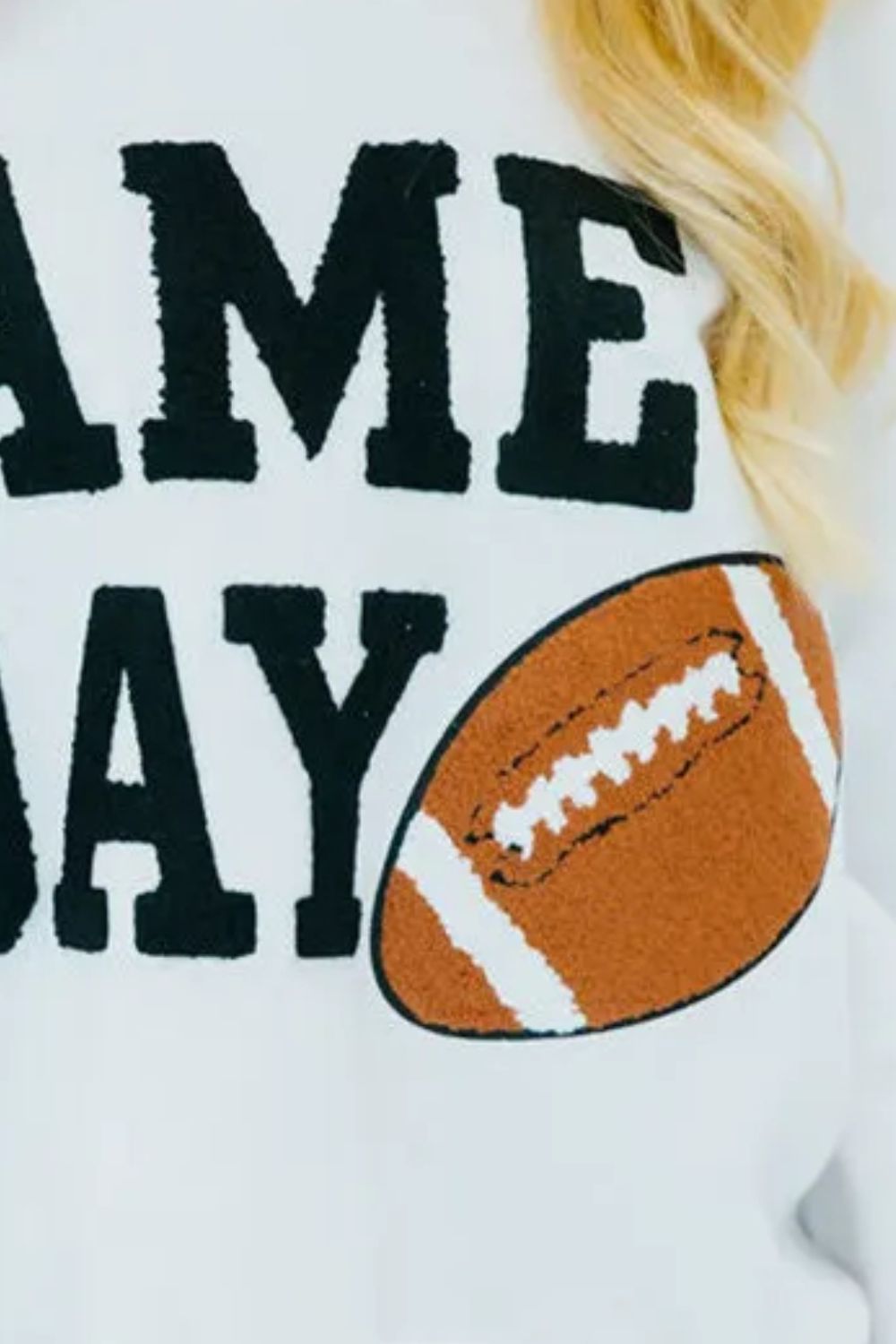 Game Day Chenille Patch Sweatshirt - 2 Color Opions