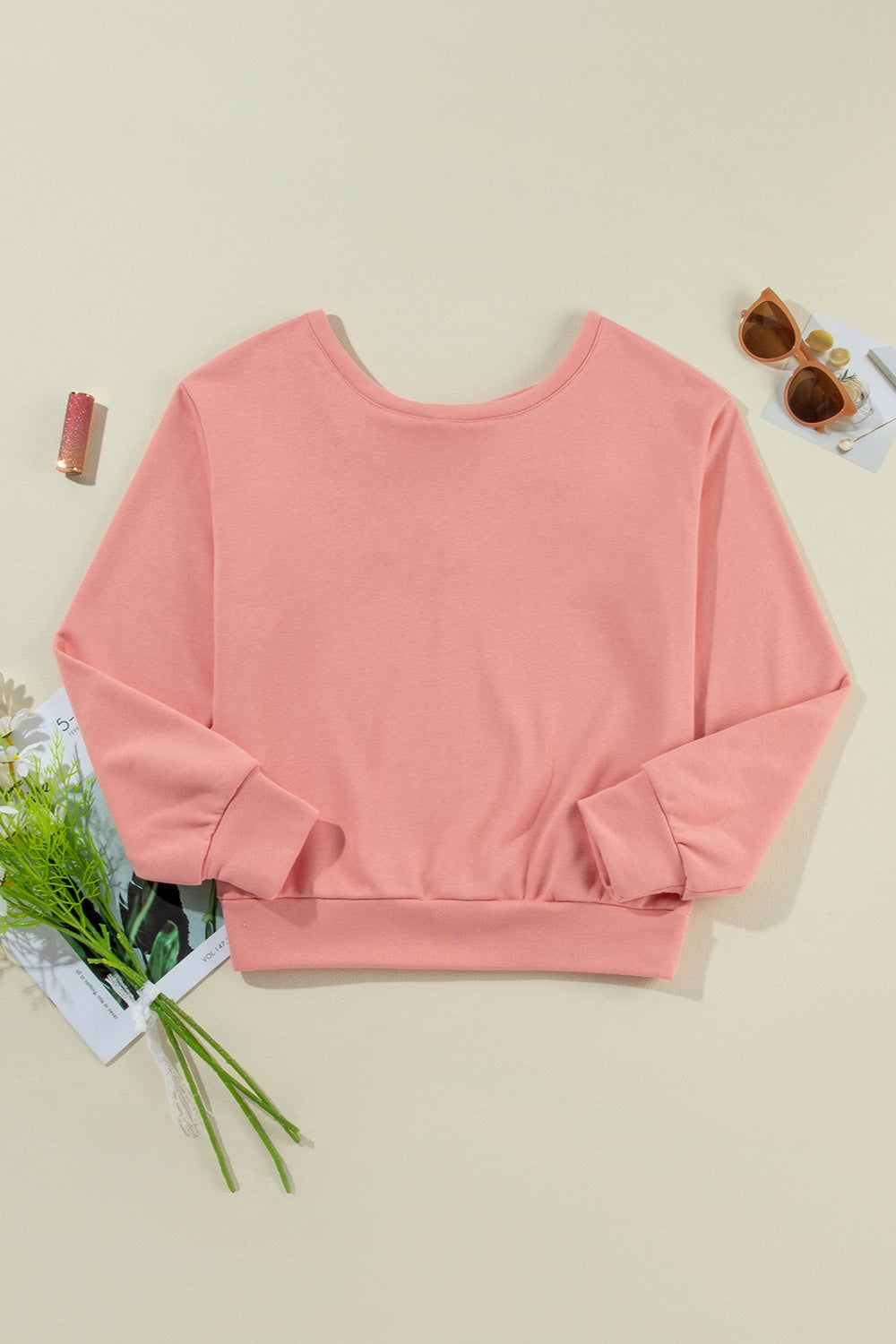 Bow Back Sweatshirt - 4 Colors