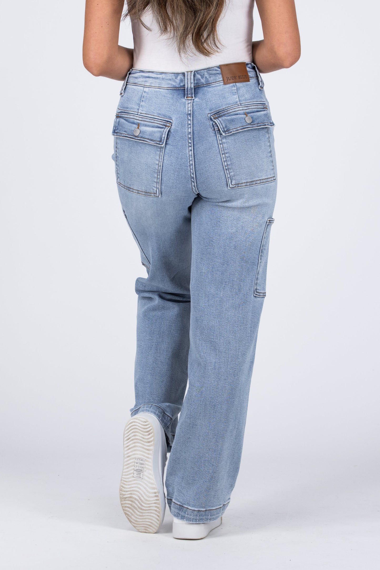 Judy Blue High Waist Straight Cargo Jeans