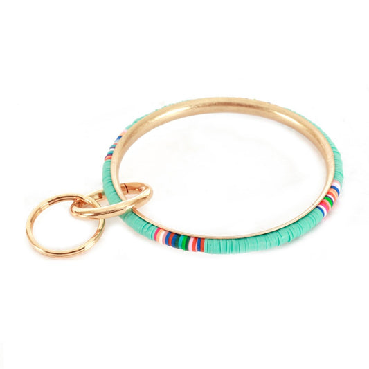 Spacer Bead Bangle Keychain