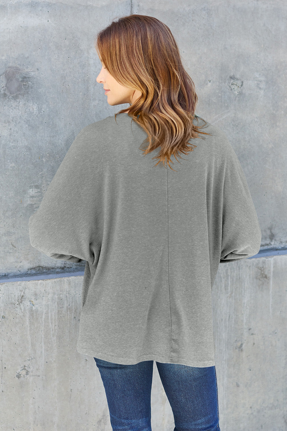 Seam Detail Relaxed Long Sleeve Top - 8 Color Options