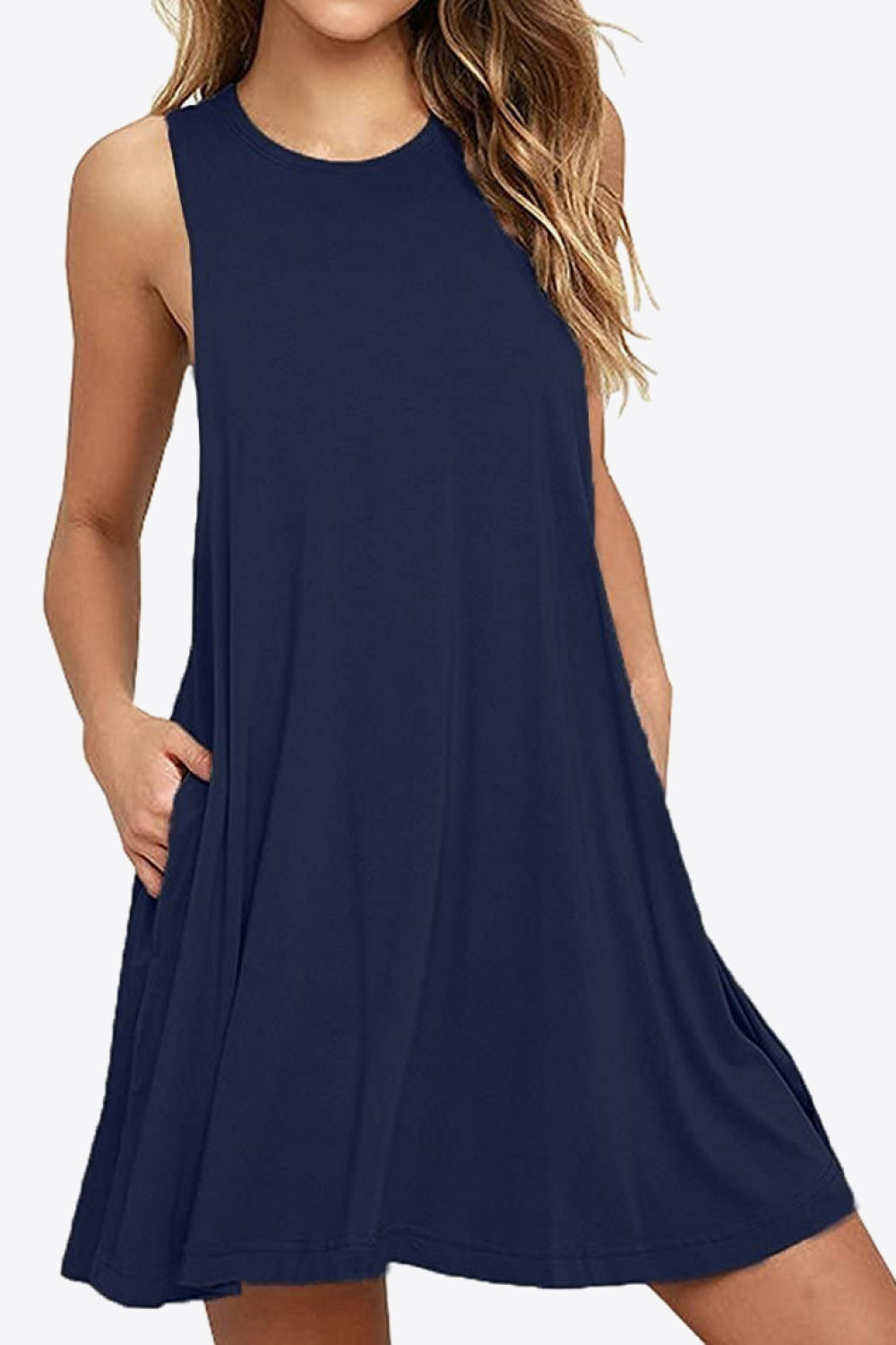 Super Stretch Tank Dress with Pockets - 7 Color Options