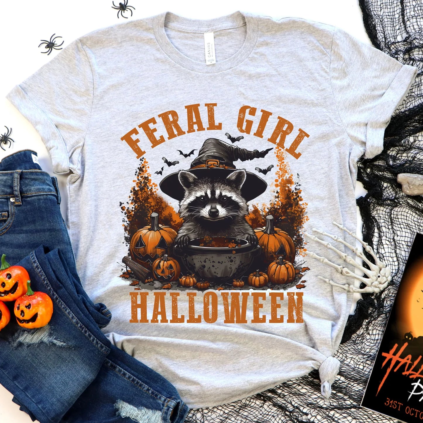 Feral Girl Halloween Graphic Tee