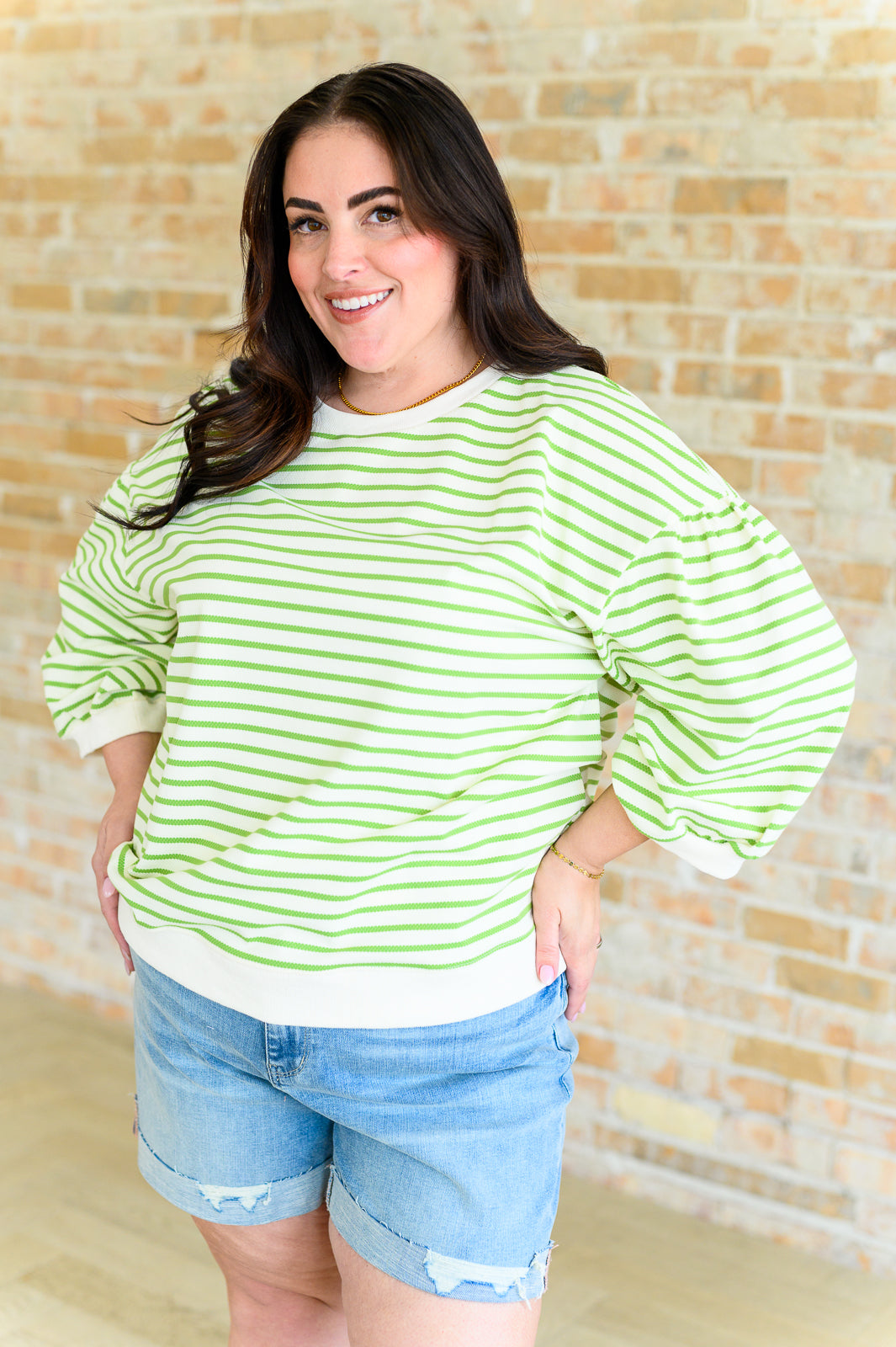 Enrichment Time Striped Knit Top