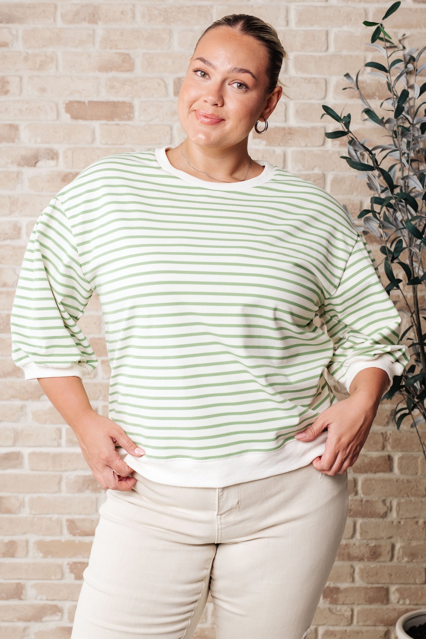 Enrichment Time Striped Knit Top