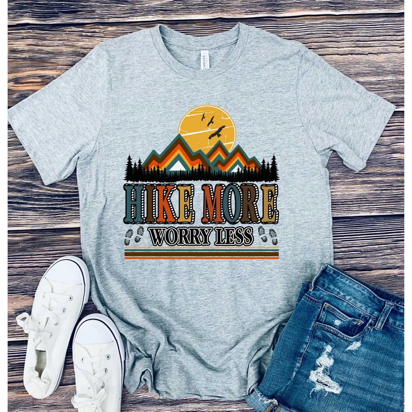 Hike More Worry Less Graphic Tee