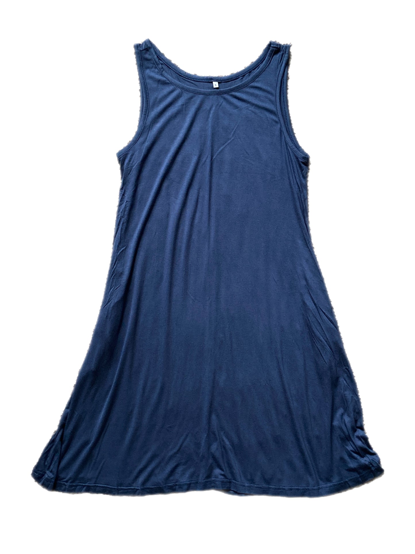 Super Stretch Tank Dress with Pockets - 7 Color Options