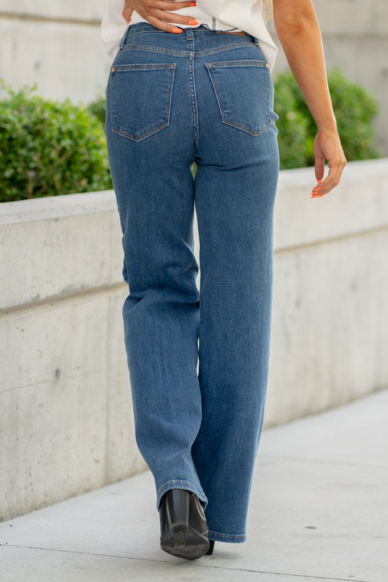 Judy Blue High Rise Vintage Wide Jeans