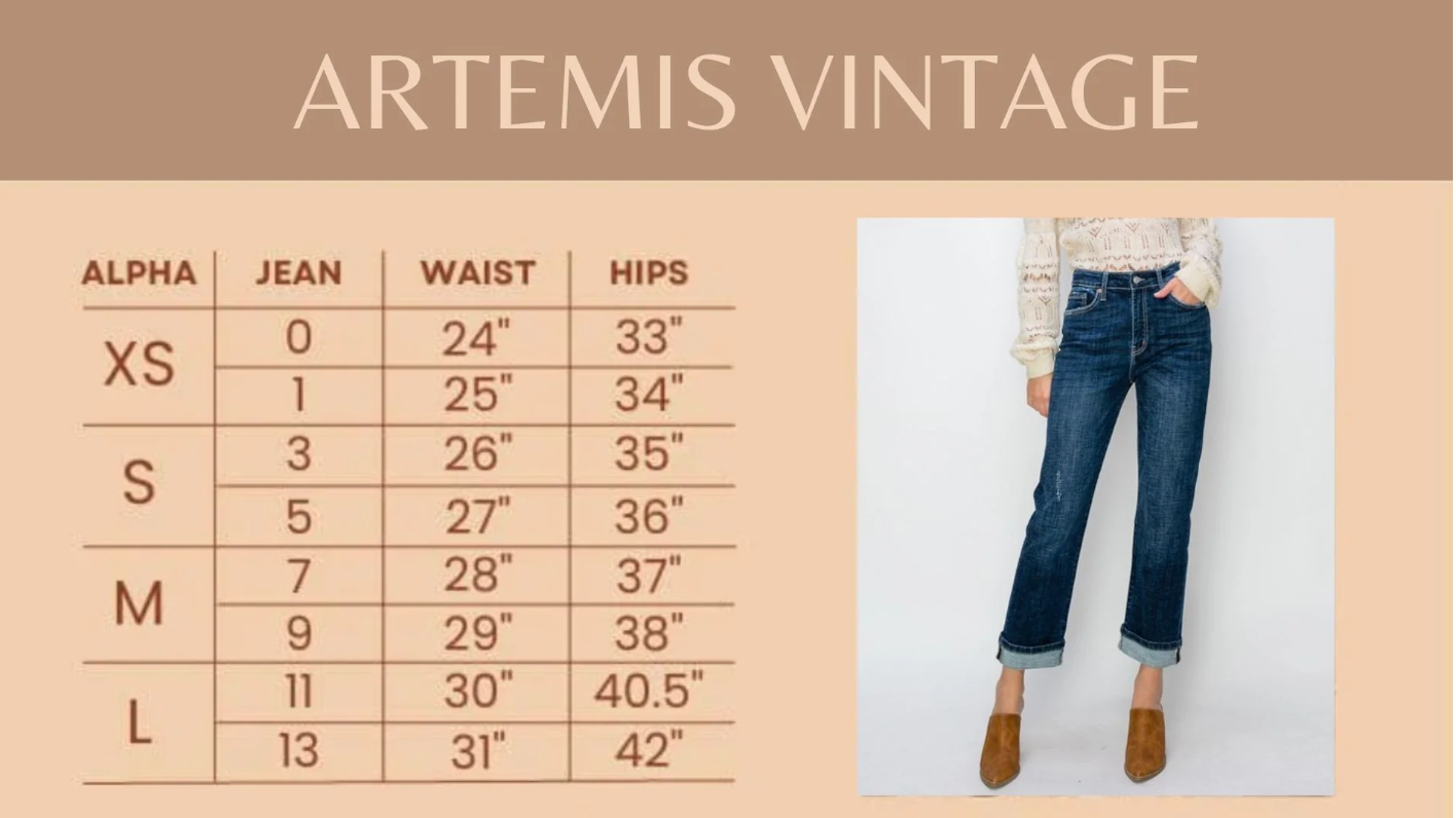 Artemis Vintage (32") Tummy Control High Rise Straight Leg