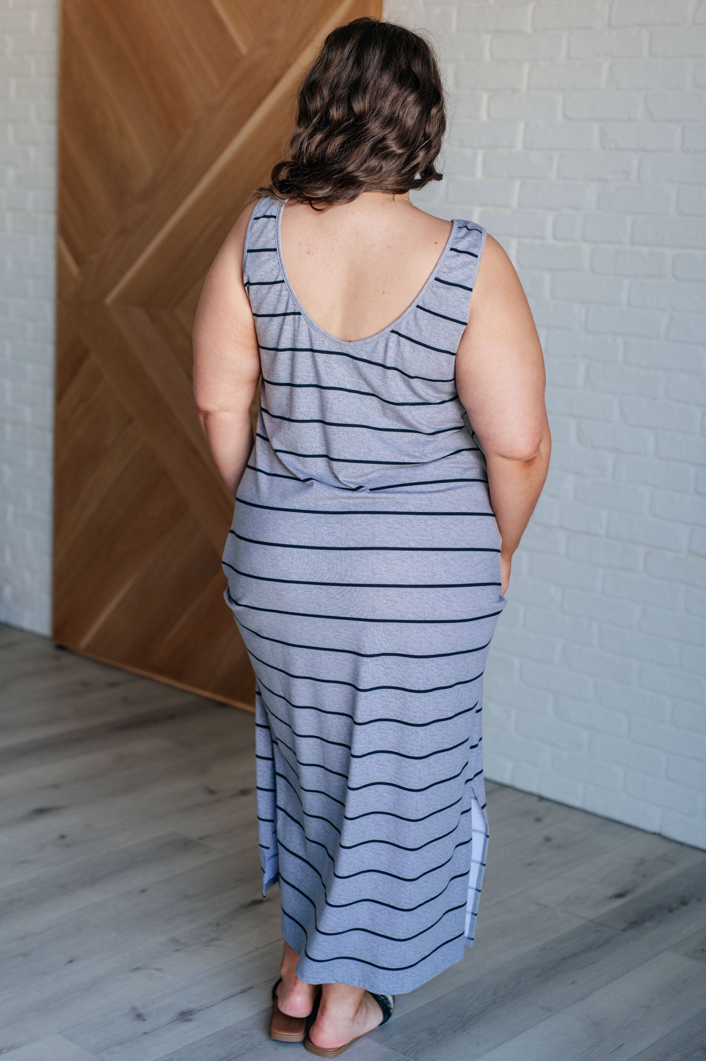 Still Got It Sleeveless Maxi In Gray