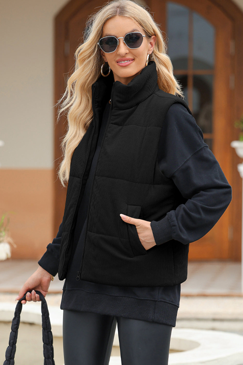 Corded Puffer Vest - 6 Color Options