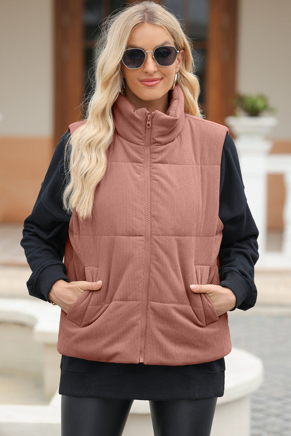 Corded Puffer Vest - 6 Color Options