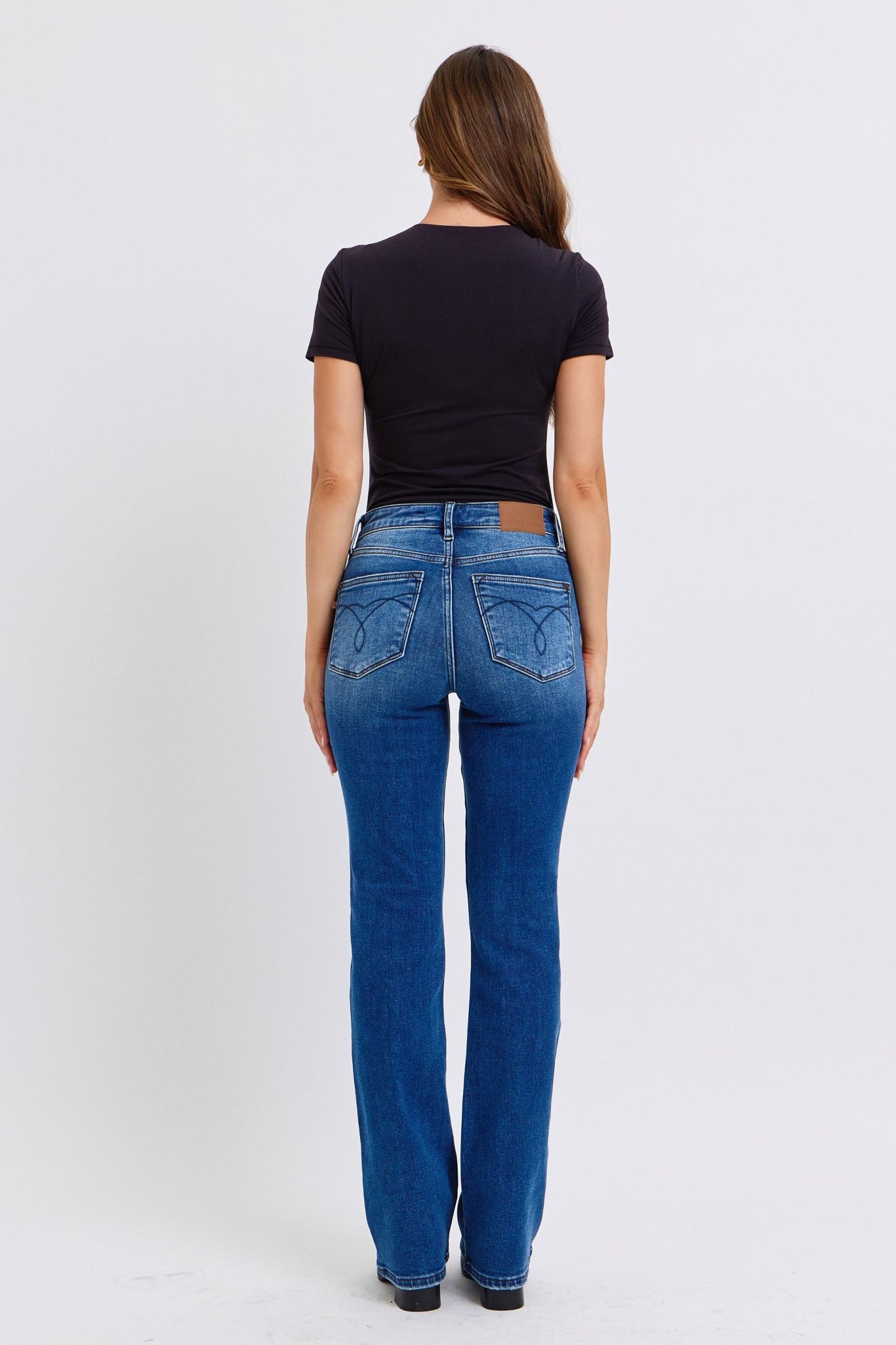 Judy Blue Paula Mid-Rise Bootcut Jeans with Thermal Lining