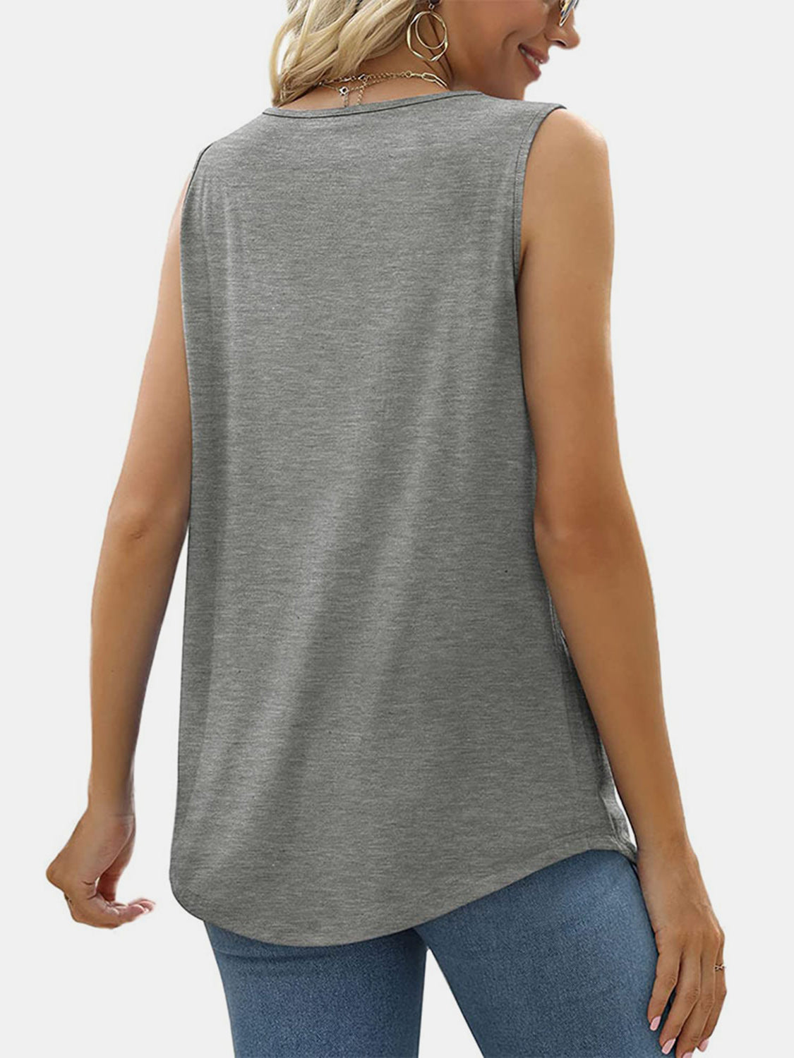 Pintuck Detail Wide Strap Tank - 6 Color Options