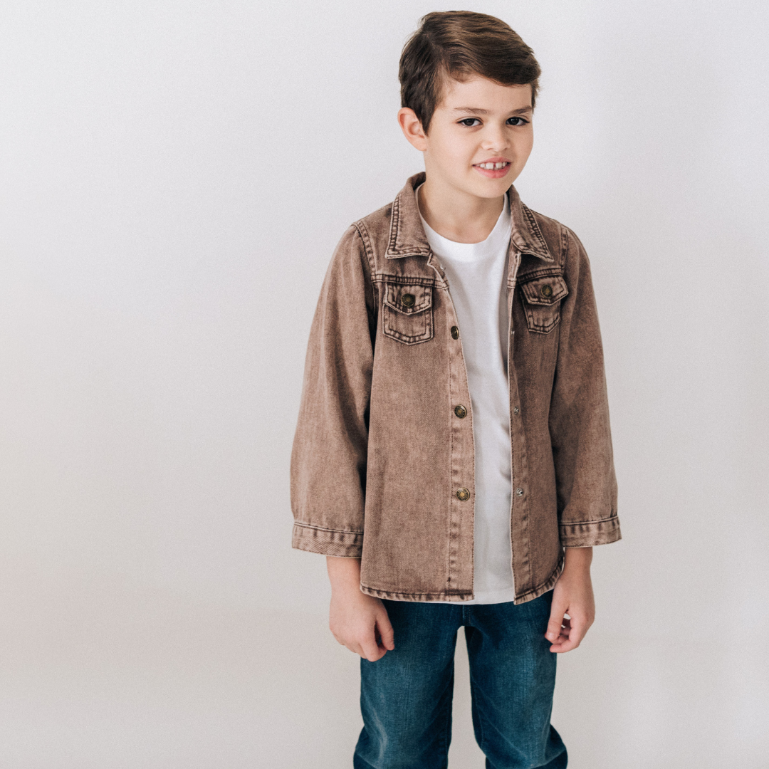 Brown Denim Jacket - Child