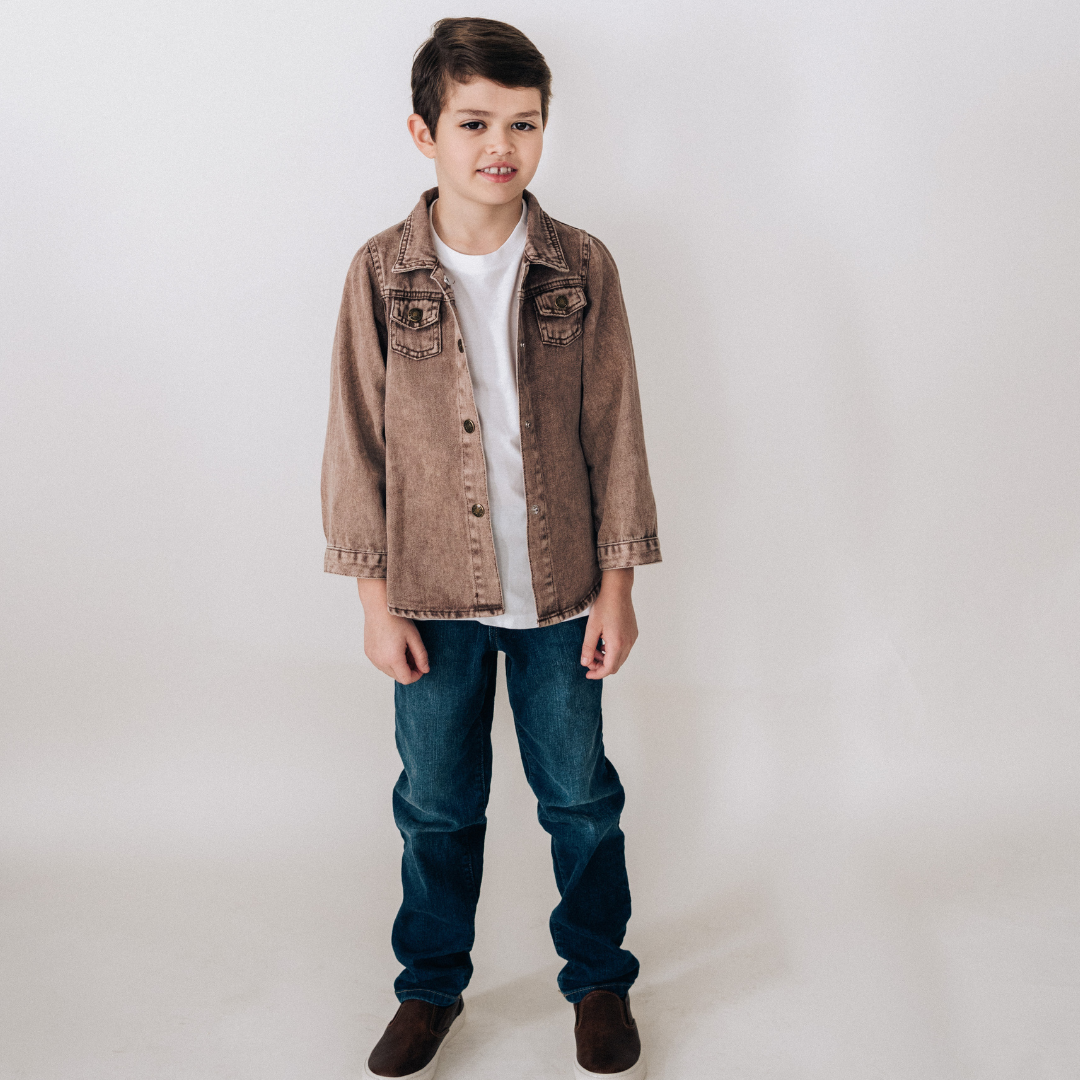 Brown Denim Jacket - Child