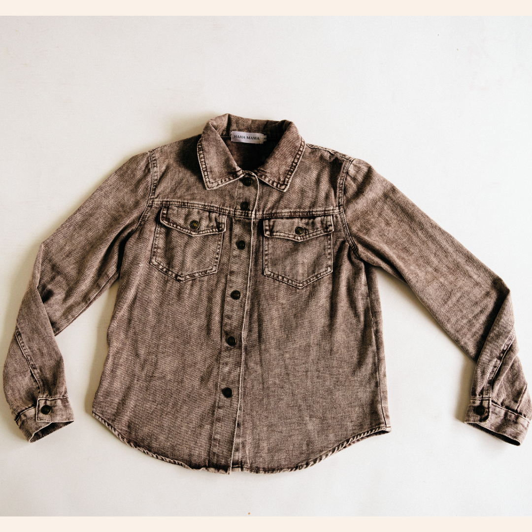 Brown Denim Jacket - Women