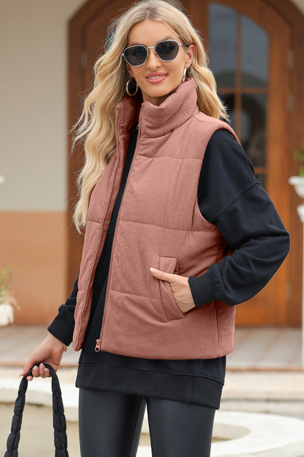 Corded Puffer Vest - 6 Color Options