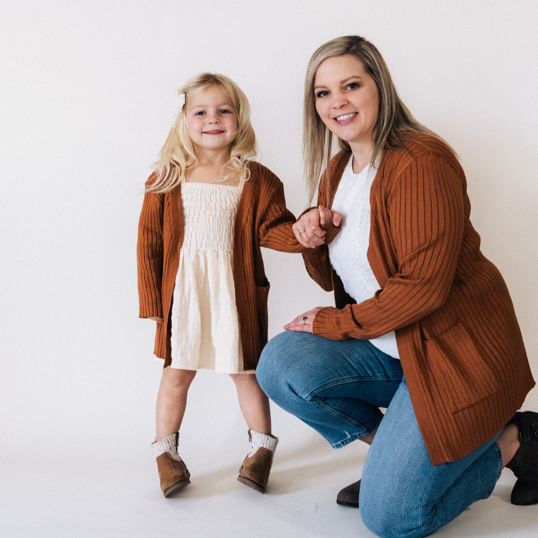 Camel Knit Cardigan- Child