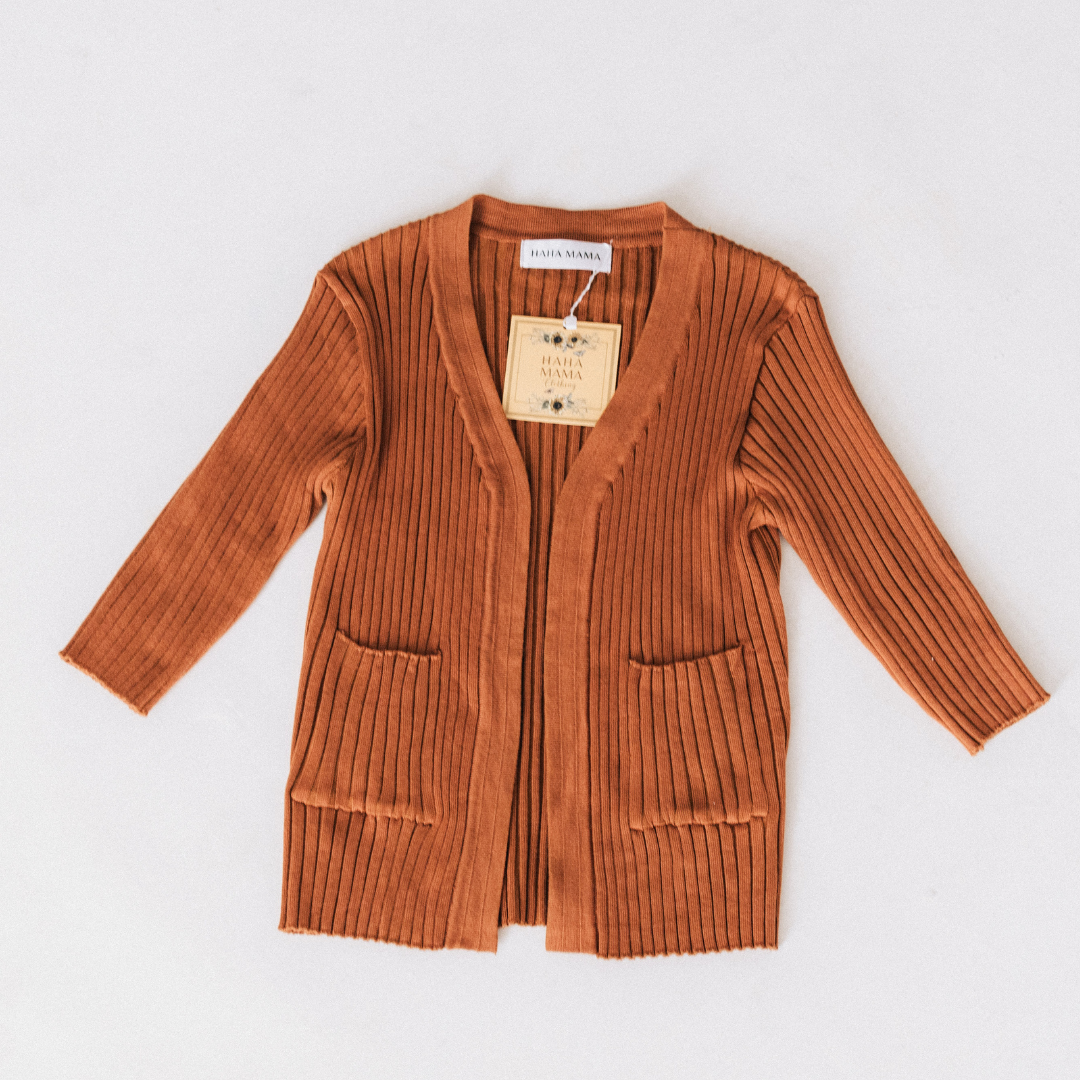 Camel Knit Cardigan- Child