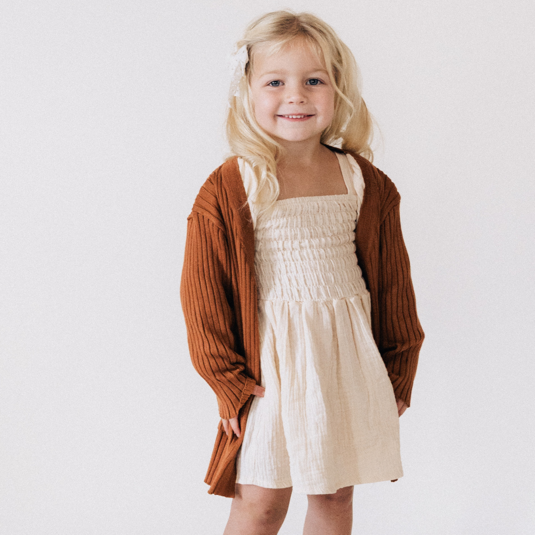 Camel Knit Cardigan- Child