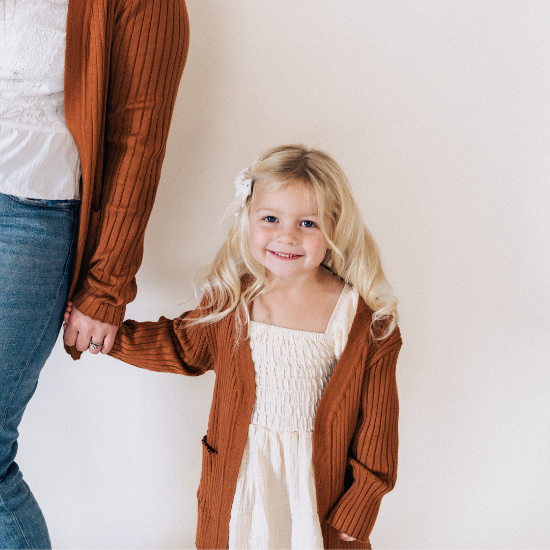 Camel Knit Cardigan- Child