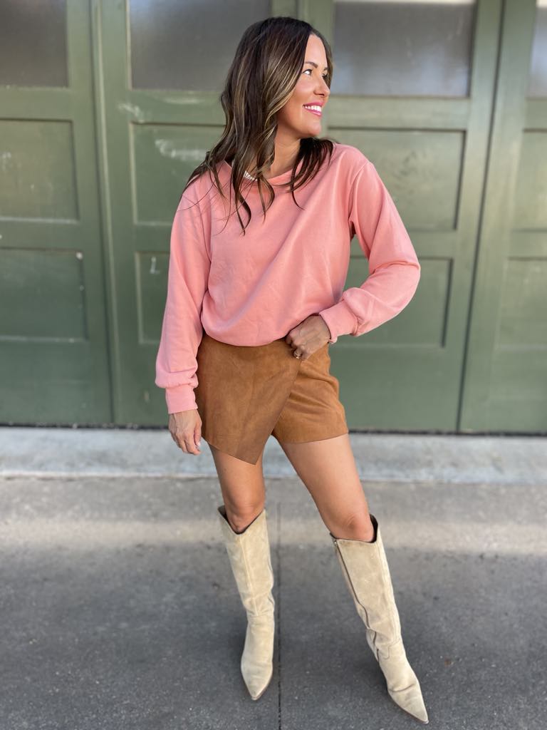 Bow Back Sweatshirt - 4 Colors