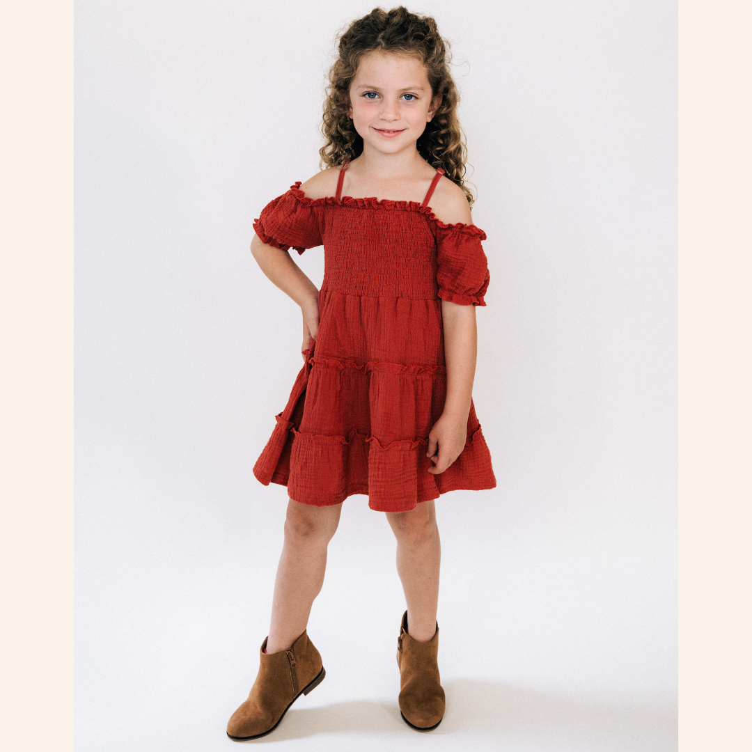 Copper Mommy & Me Dress - Child