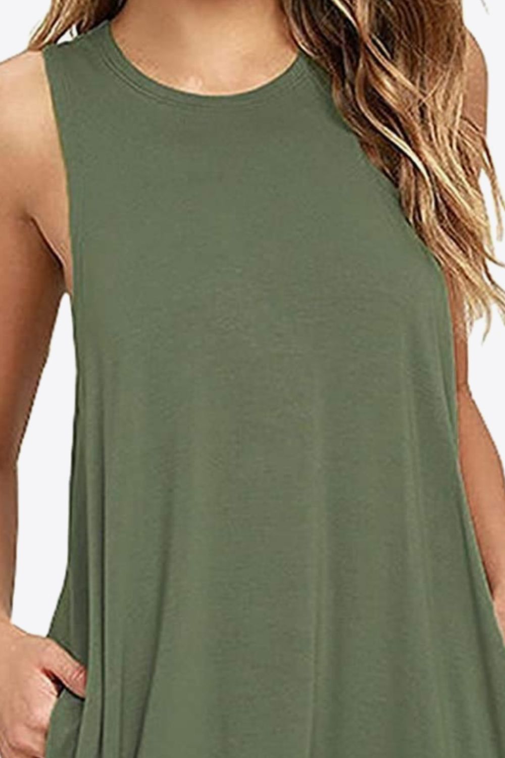 Super Stretch Tank Dress with Pockets - 7 Color Options