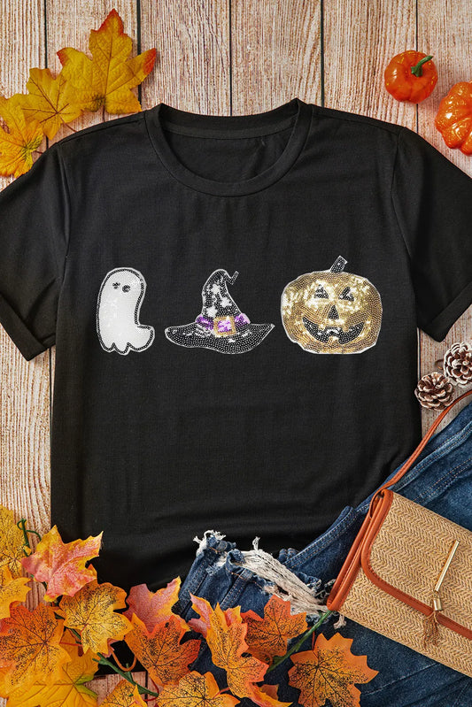 Sequin Halloween Things Graphic Tee