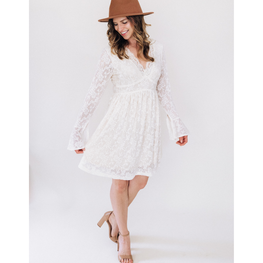 Ivory Lace Mommy & Me Dress - Women