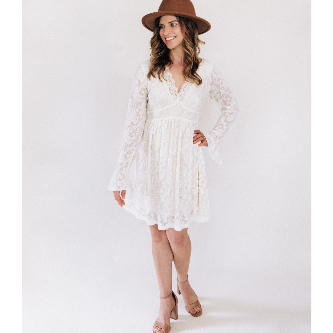 Ivory Lace Mommy & Me Dress - Women