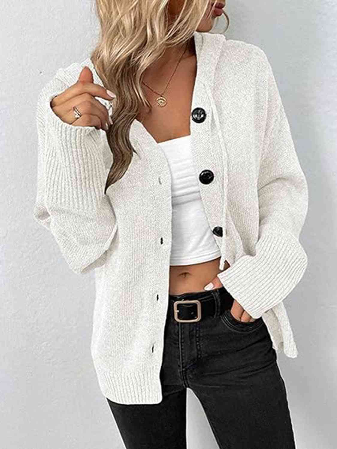 Coffee House Hooded Cardigan - 3 Color Options