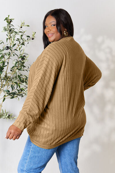 Lightweight Ribbed Cocoon Cardigan - 5 Color Options