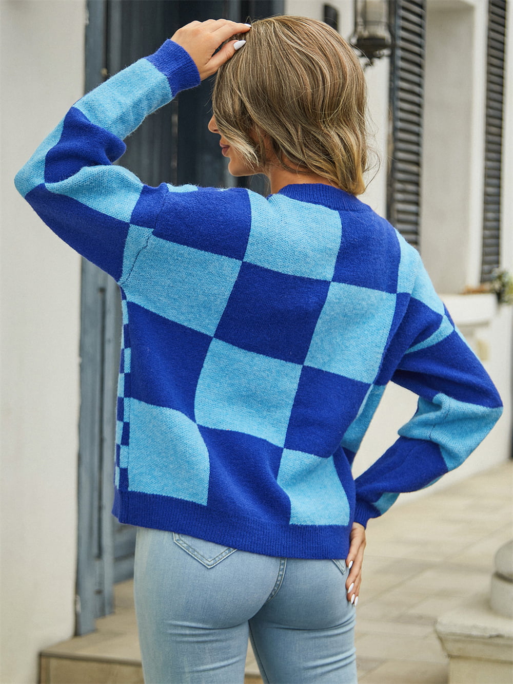 Wonderland Mixed Checker Cardigan - 4 Color Options